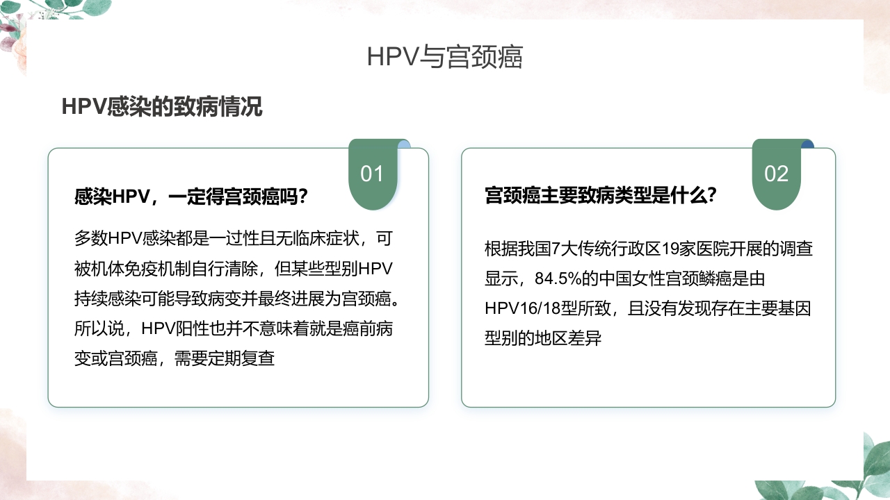 人乳头瘤病毒（HPV）与宫颈癌知识科普PPT课件13