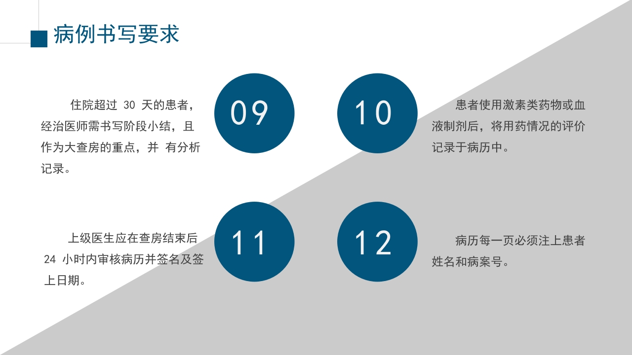 医院医疗病例书写要求规范PPT课件11
