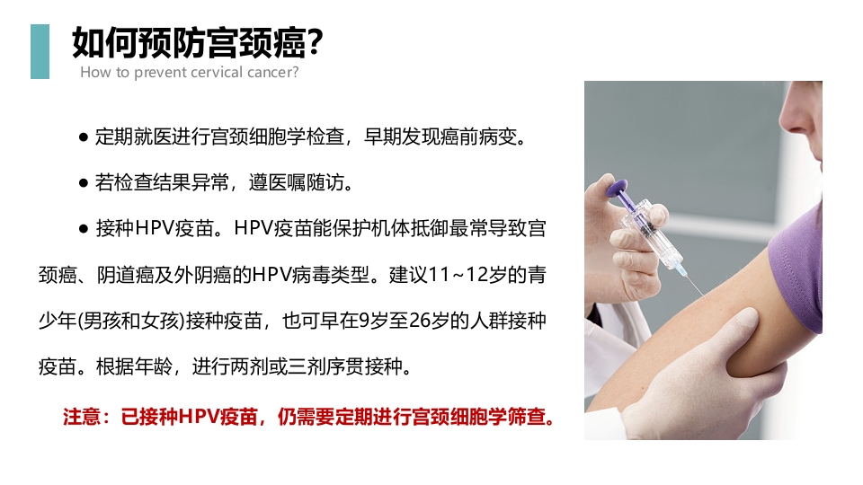 宫颈癌科普知识PPT课件12
