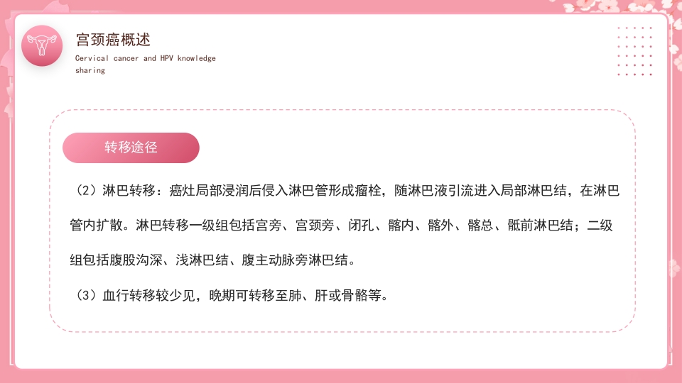 女性宫颈癌和HPV小常识分享PPT课件14