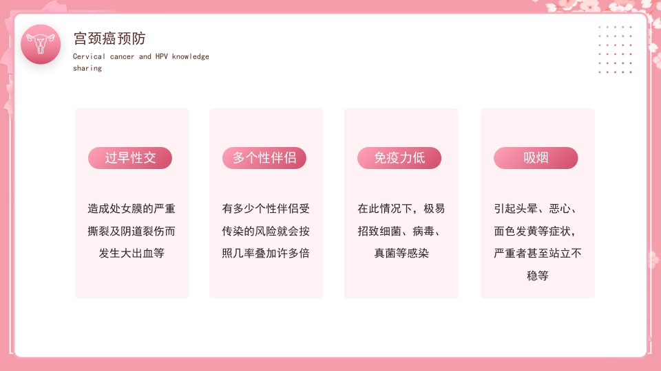 女性宫颈癌和HPV小常识分享PPT课件17
