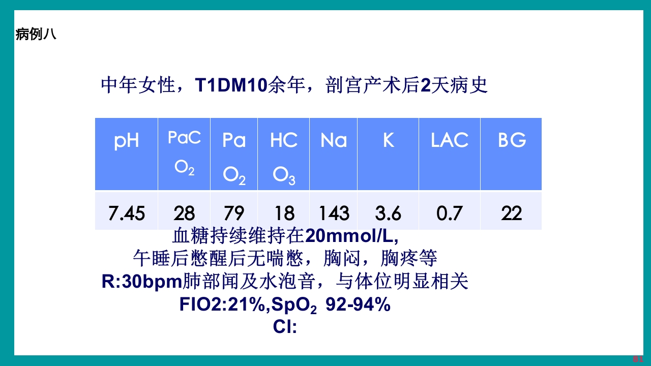 酸碱平衡判断·血气分析六步法PPT课件下载81