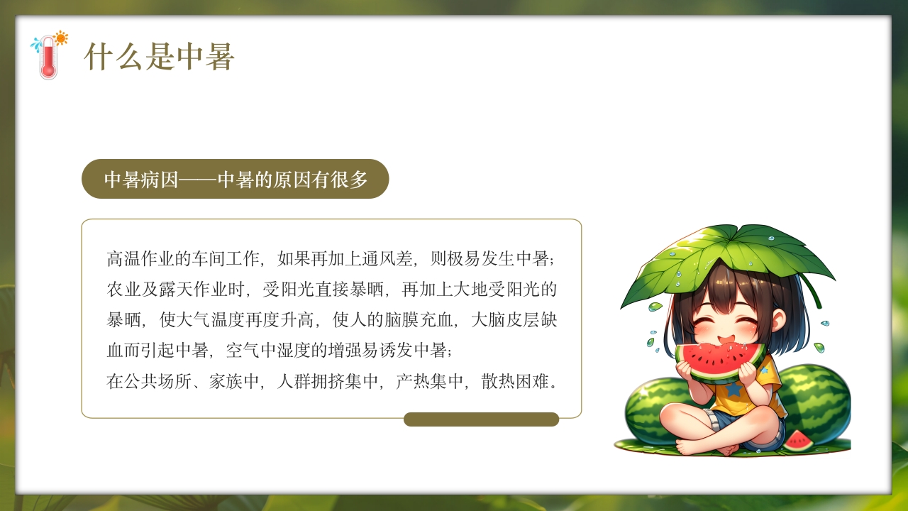 夏季现场急救之中暑的急救知识培训PPT课件8