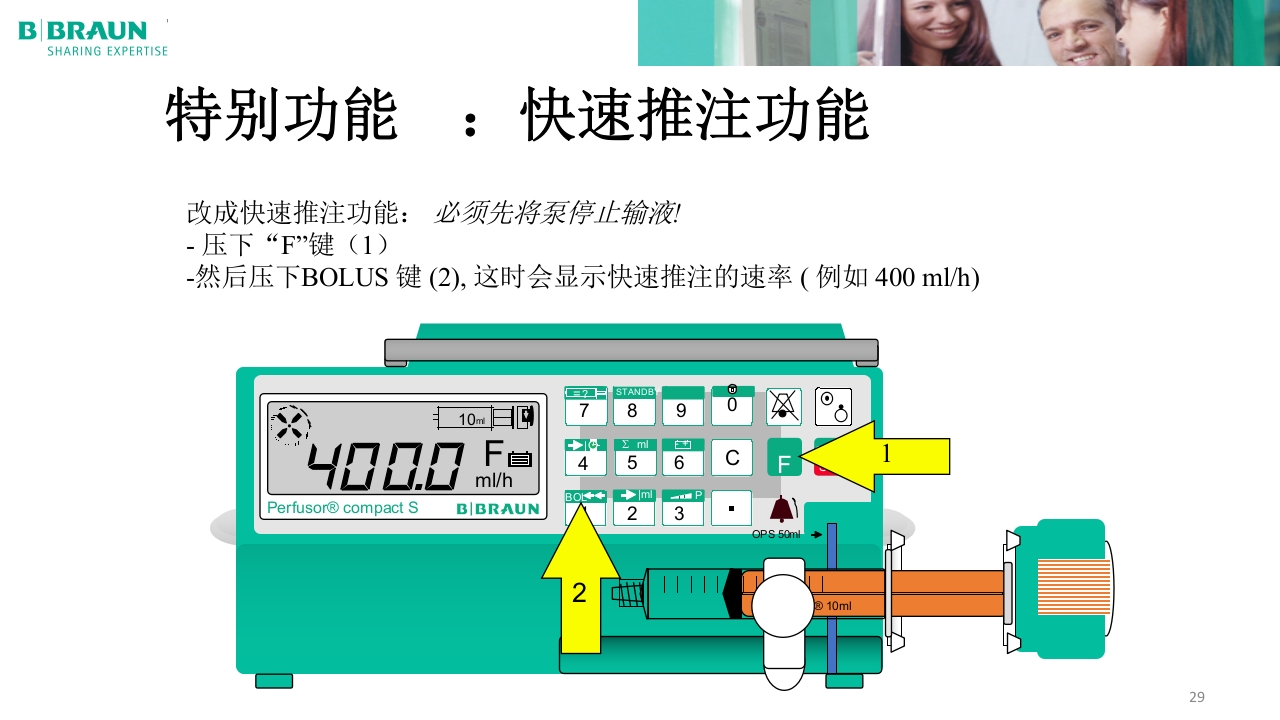 贝朗微量注射泵产品操作说明PPT课件29