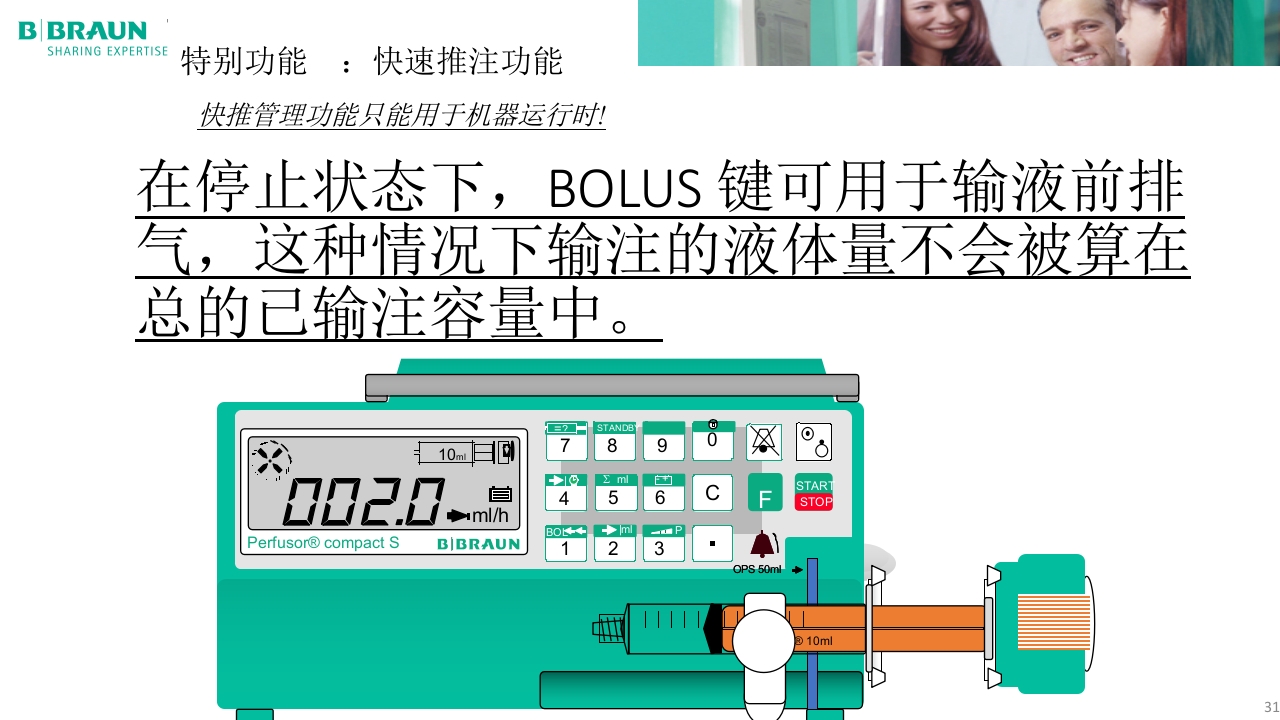 贝朗微量注射泵产品操作说明PPT课件31