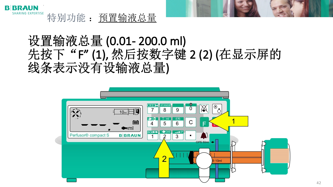 贝朗微量注射泵产品操作说明PPT课件42
