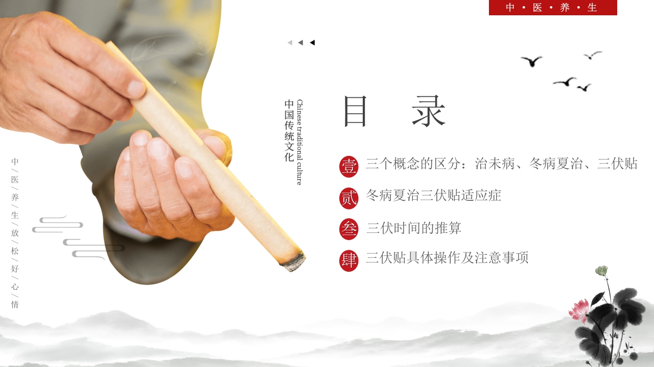 中医养生冬病夏治三伏贴介绍PPT课件2