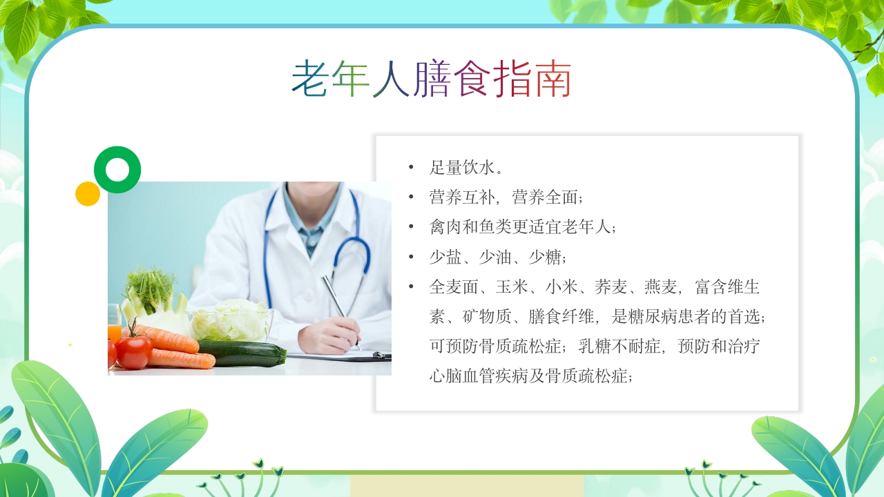 老年人营养与膳食指南PPT课件12