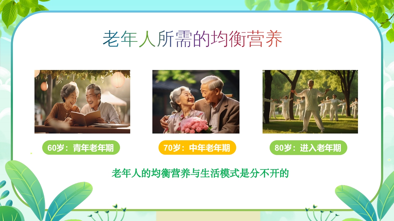 老年人营养与膳食指南PPT课件4