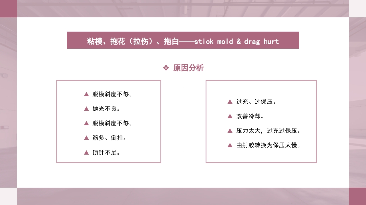 注塑成型原理及工艺流程技术培训PPT课件63