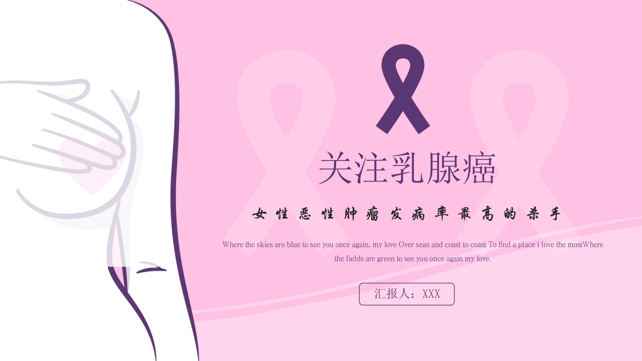 乳腺癌的预防与指导宣传PPT课件1