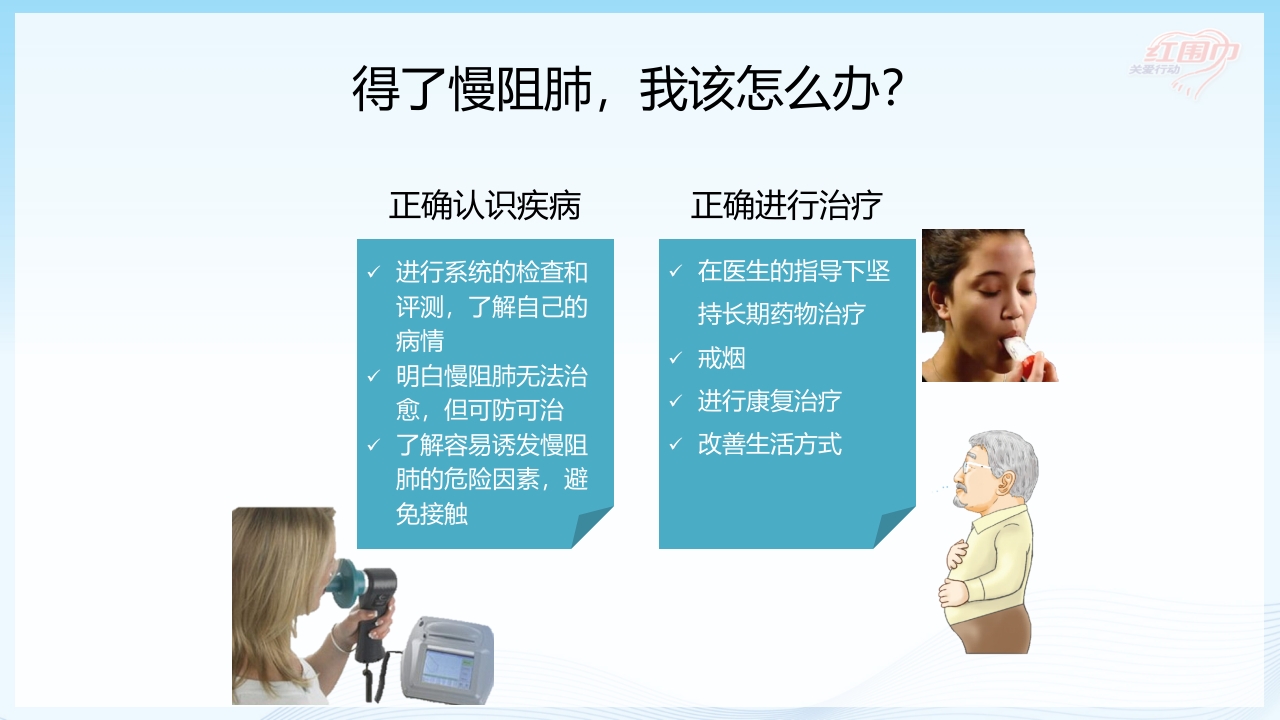 关爱呼吸健康·共抗慢阻肺患者教育PPT课件12