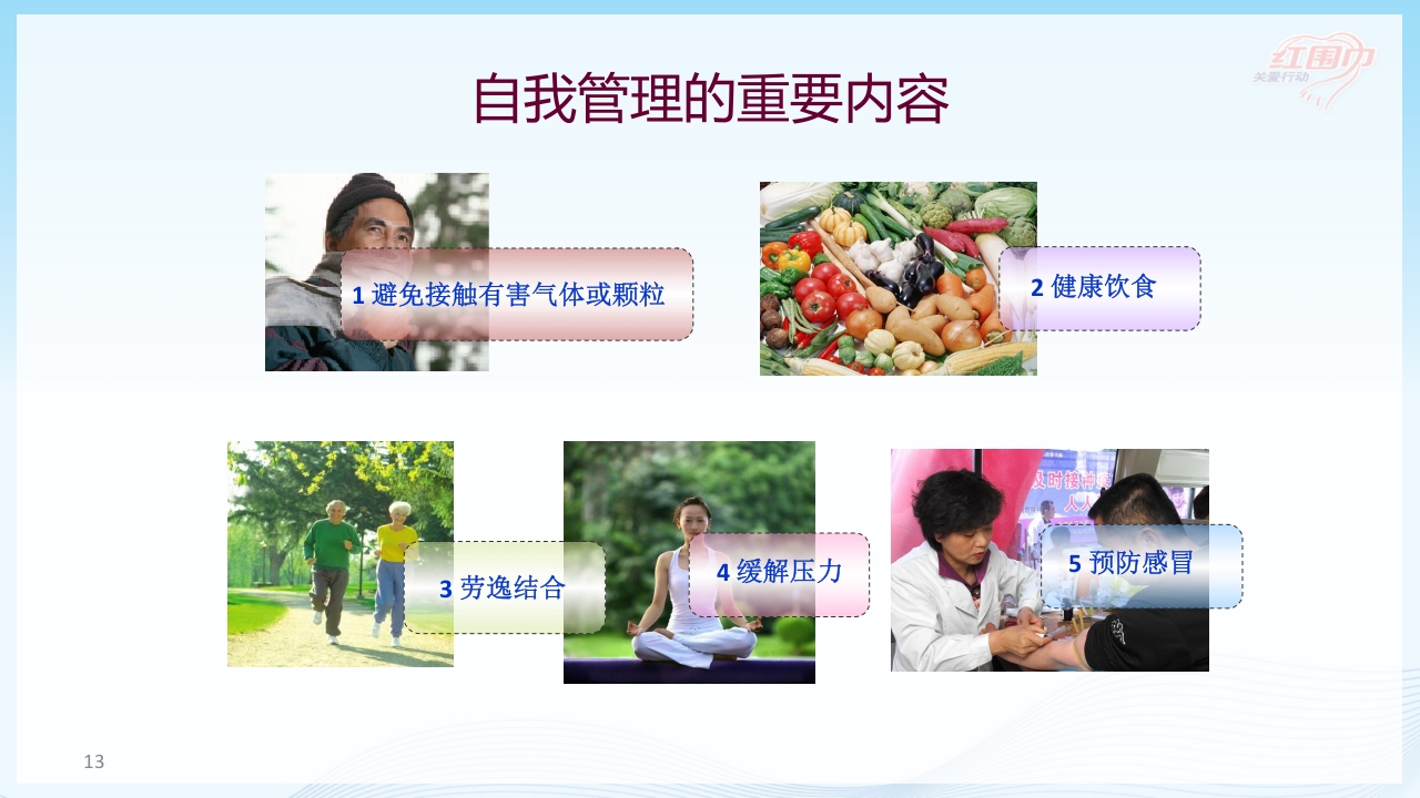 关爱呼吸健康·共抗慢阻肺患者教育PPT课件13