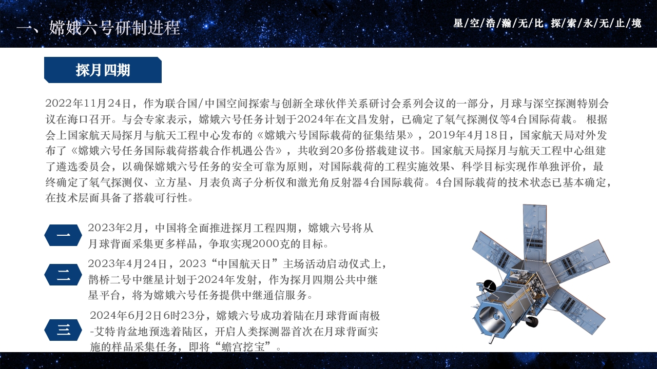 中国航天嫦娥六号探测器成功发射PPT课件14