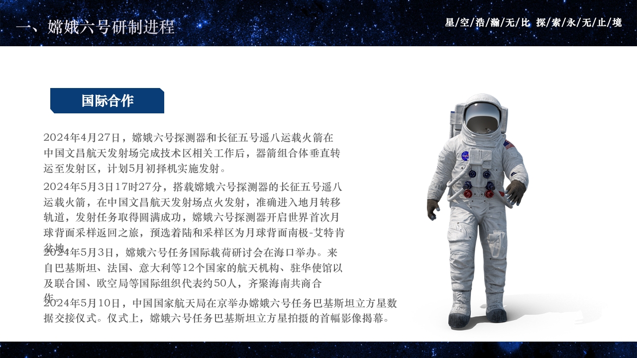 中国航天嫦娥六号探测器成功发射PPT课件16