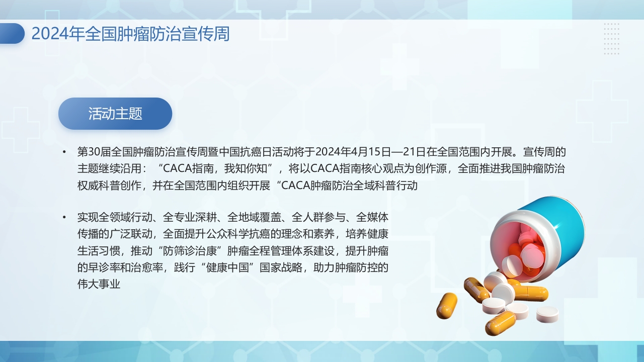 CACA指南你知我知全国肿瘤防治宣传周PPT课件5