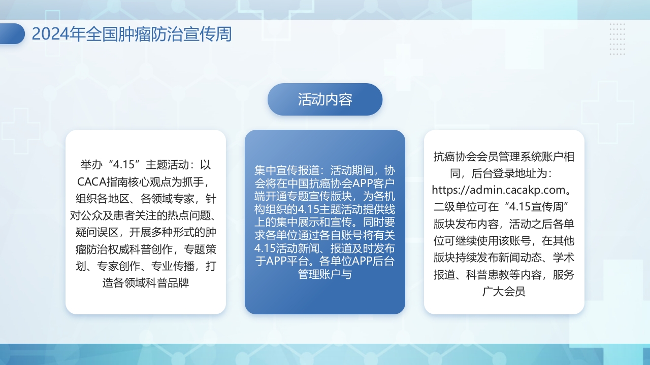 CACA指南你知我知全国肿瘤防治宣传周PPT课件7