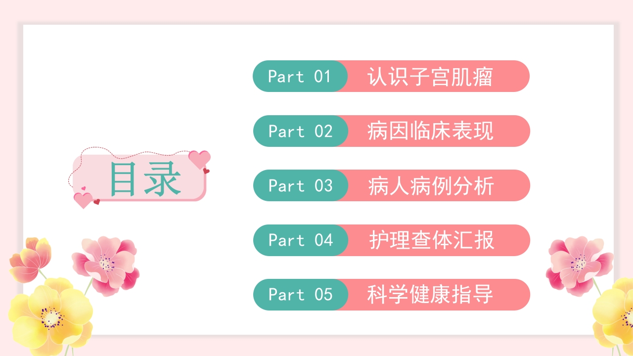子宫肌瘤的护理查房PPT课件2