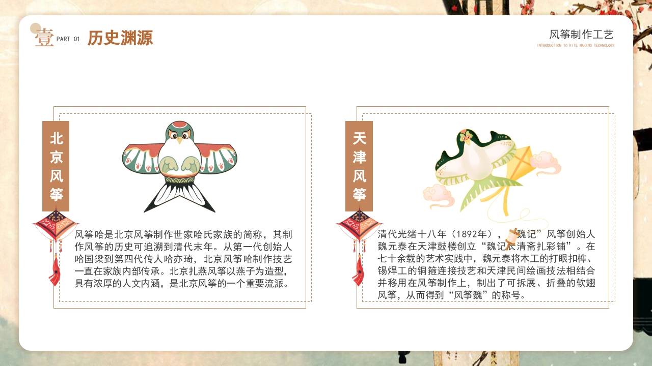 中国风非遗系列风筝制作介绍PPT课件6