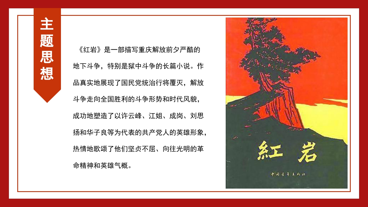 红岩读书分享PPT课件23