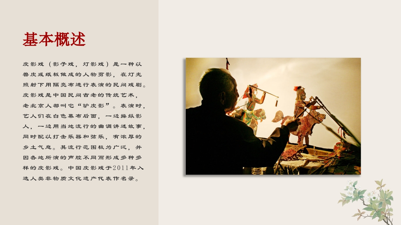 民间传统艺术皮影戏PPT课件5