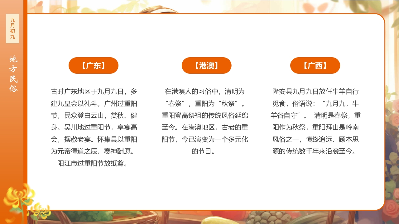 九九重阳节浓浓敬老情传统节日重阳节介绍课件12