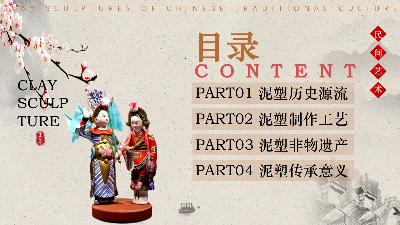 传统文化非遗系列-泥塑PPT课件2