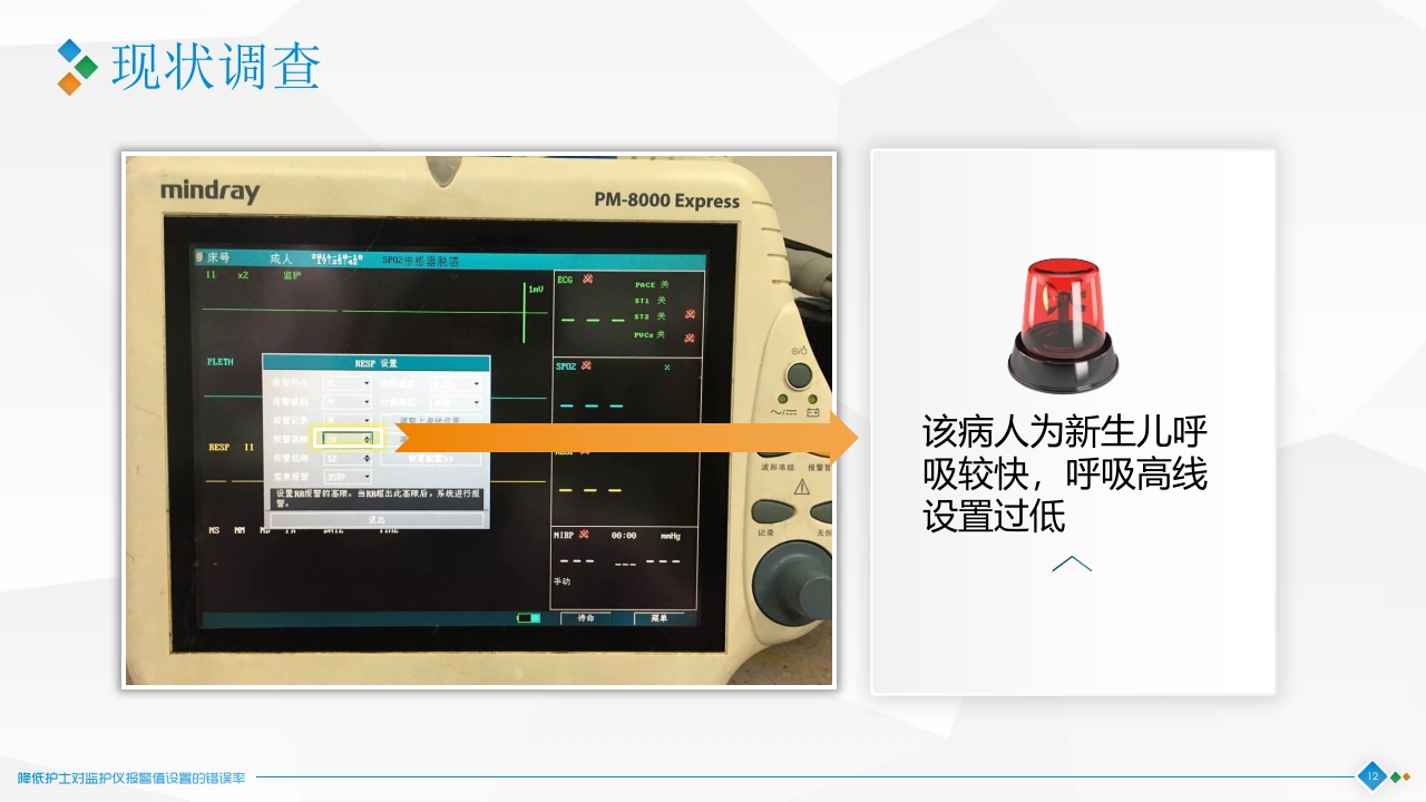 降低对监护仪报警设置的错误率·品管圈神经科PPT课件12