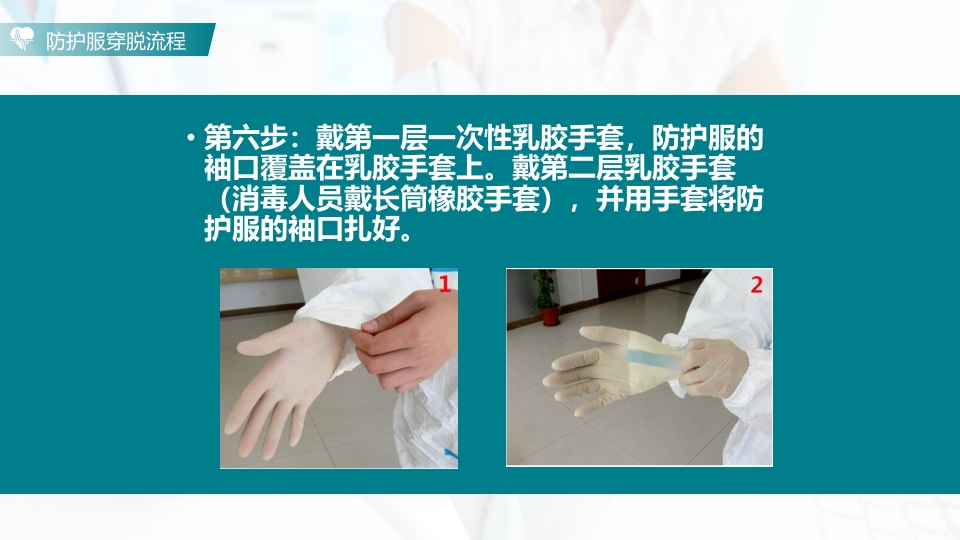 防护服的穿脱流程PPT课件13