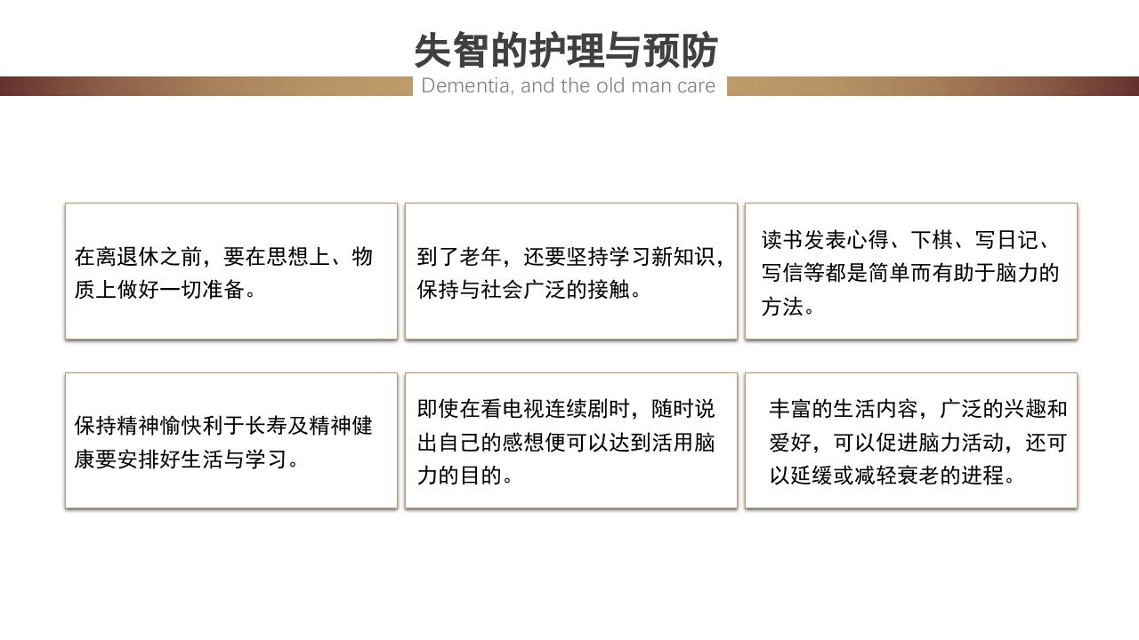 失智老人及其照护护理课件PPT28