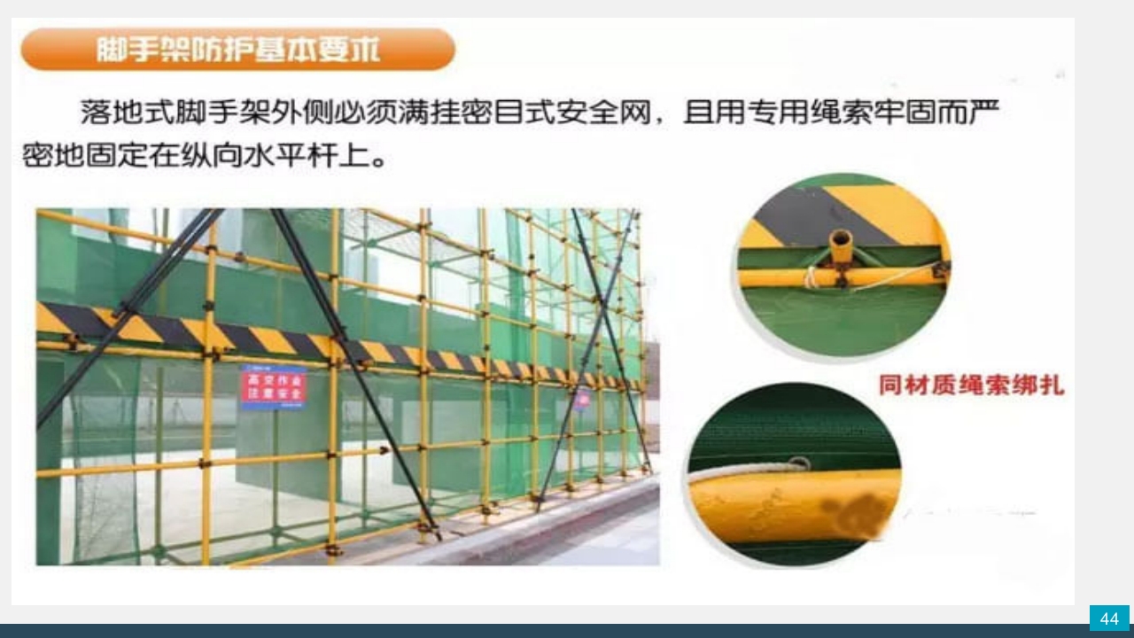 脚手架技术交底PPT课件44