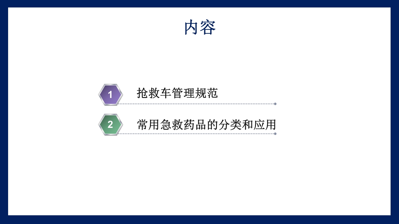 抢救车管理和急救药品应用PPT课件2