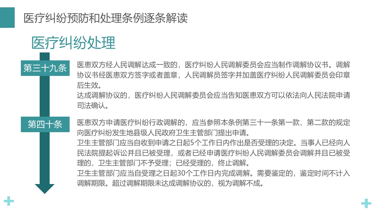 医疗纠纷预防和处理条例PPT课件40