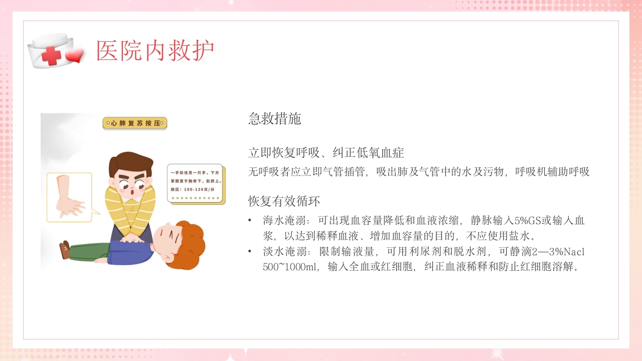 溺水的急救与护理PPT课件27