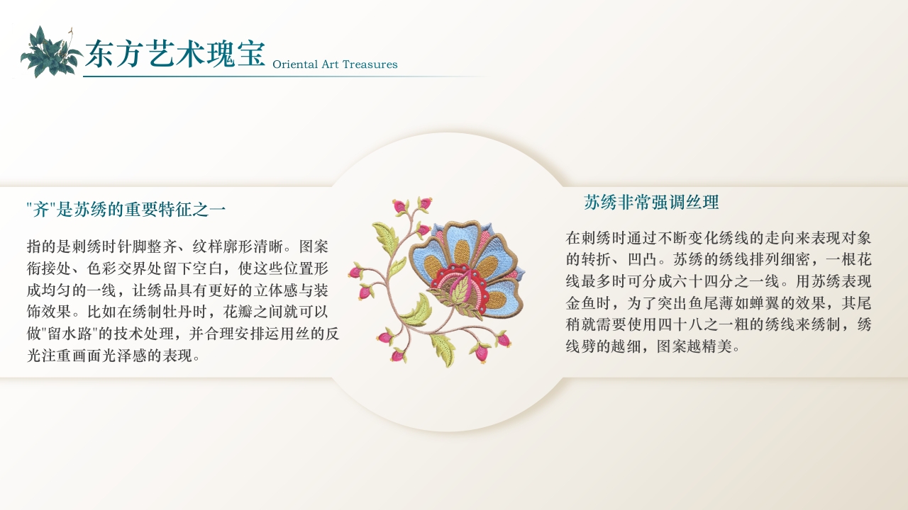 中国风江南苏绣PPT课件11