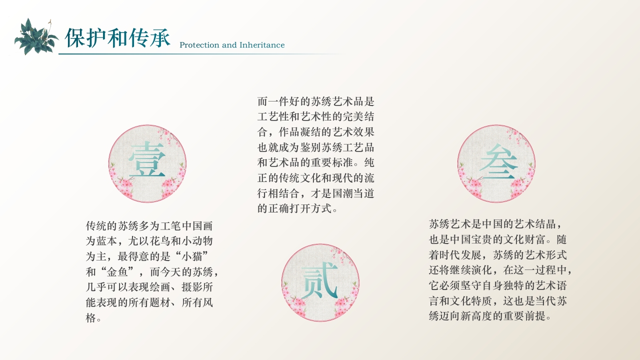 中国风江南苏绣PPT课件21