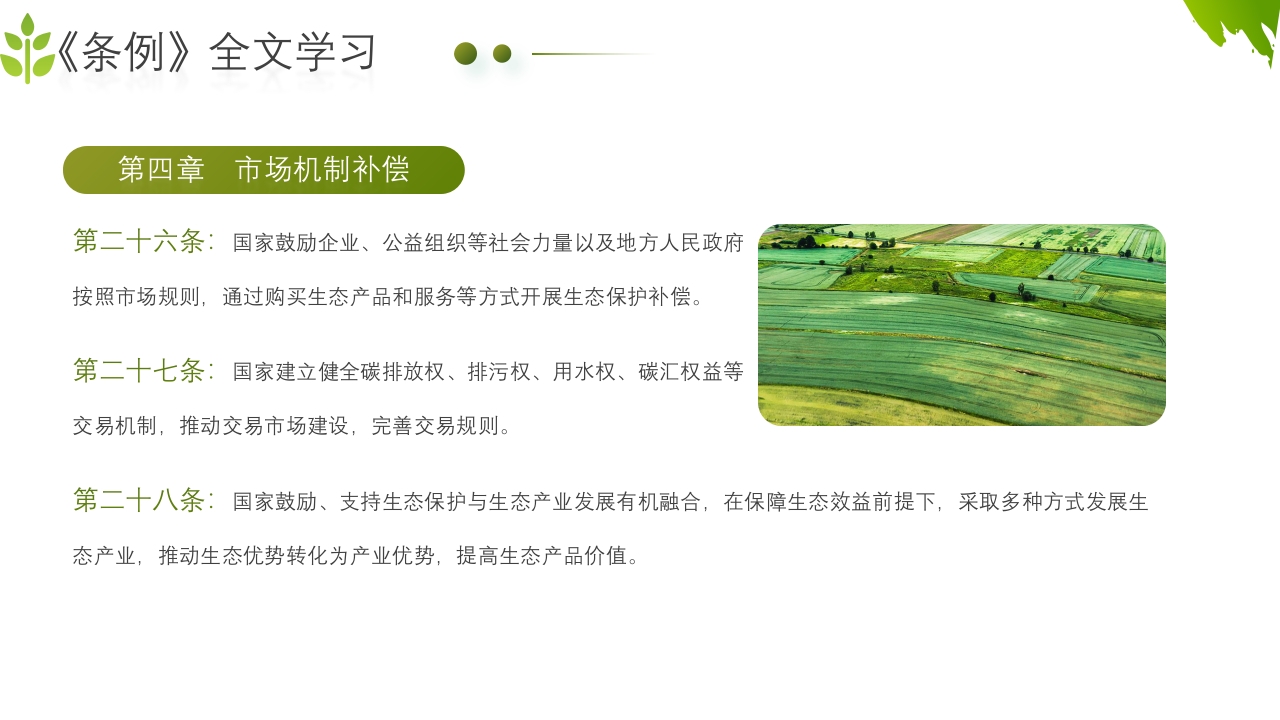 农业生态保护补偿条例PPT课件28