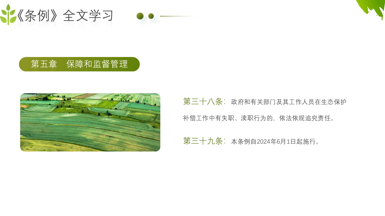 农业生态保护补偿条例PPT课件33