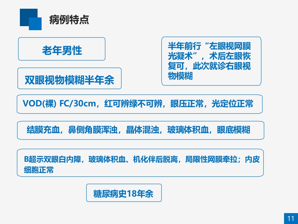 糖尿病视网膜病变病例讨论PPT课件11
