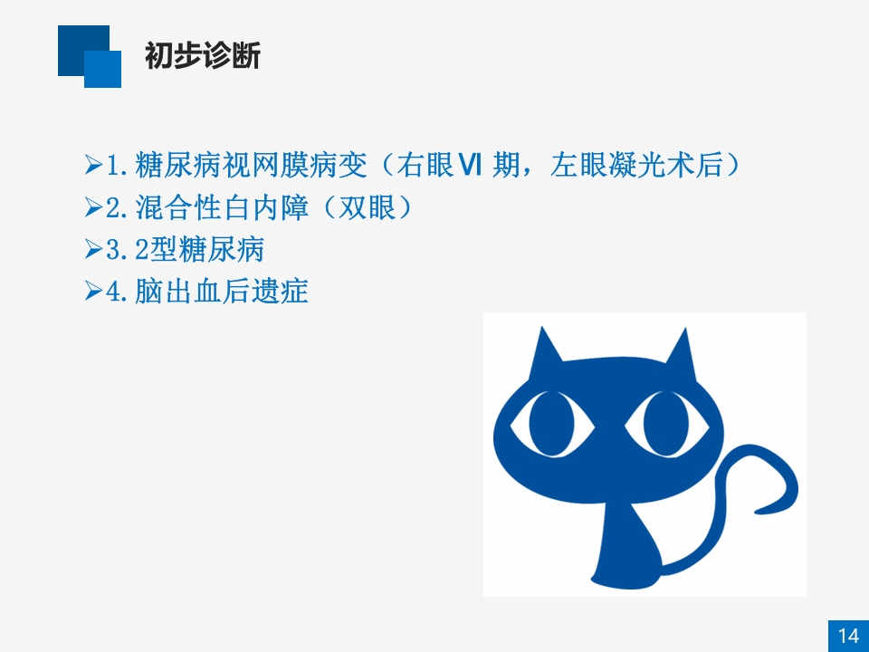 糖尿病视网膜病变病例讨论PPT课件14