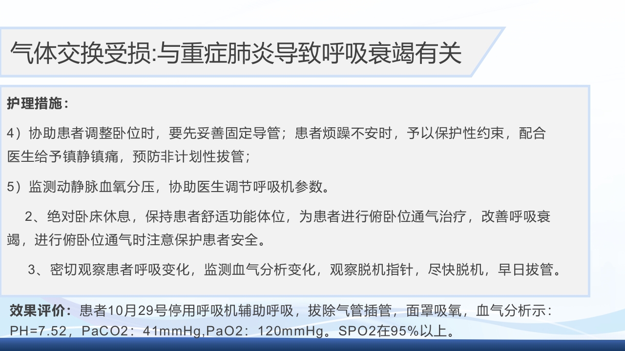 运用罗伊的适应理论模式护理《1例重症肺炎合并 急性呼吸衰竭的患者》PPT课件32