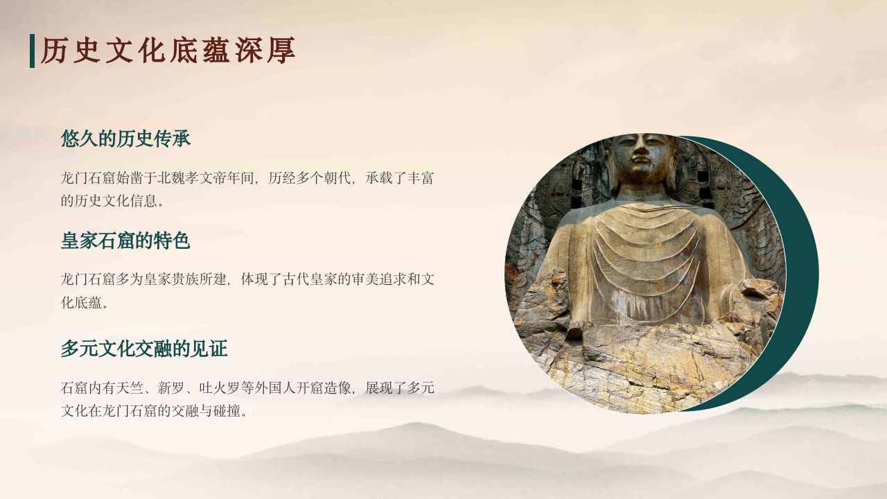 龙门石窟旅游旅行景点景区介绍PPT课件14
