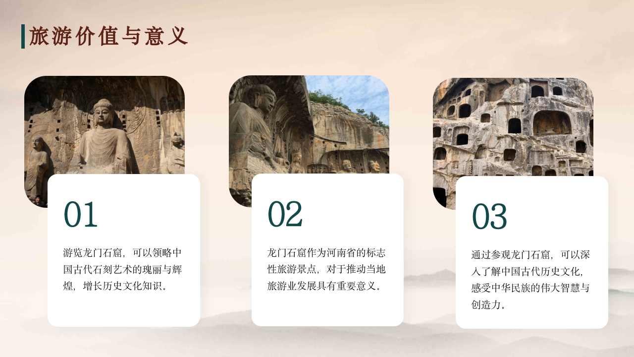 龙门石窟旅游旅行景点景区介绍PPT课件7