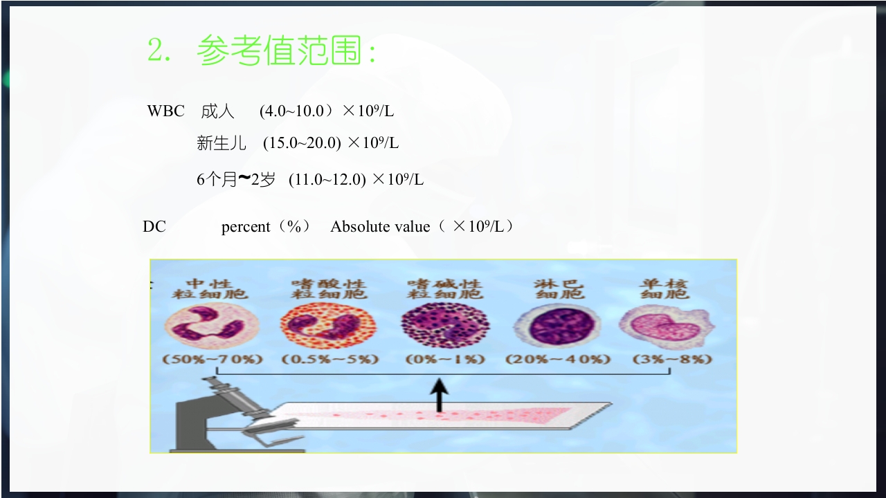 血常规和C反应蛋白检测的临床意义PPT课件57