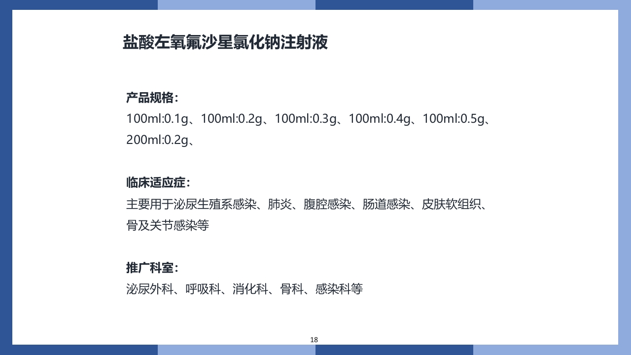 盐酸左氧氟沙星氯化钠注射液PPT课件18