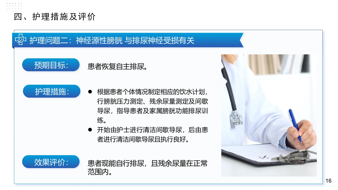 神经源性膀胱患者的康复护理体会PPT课件16