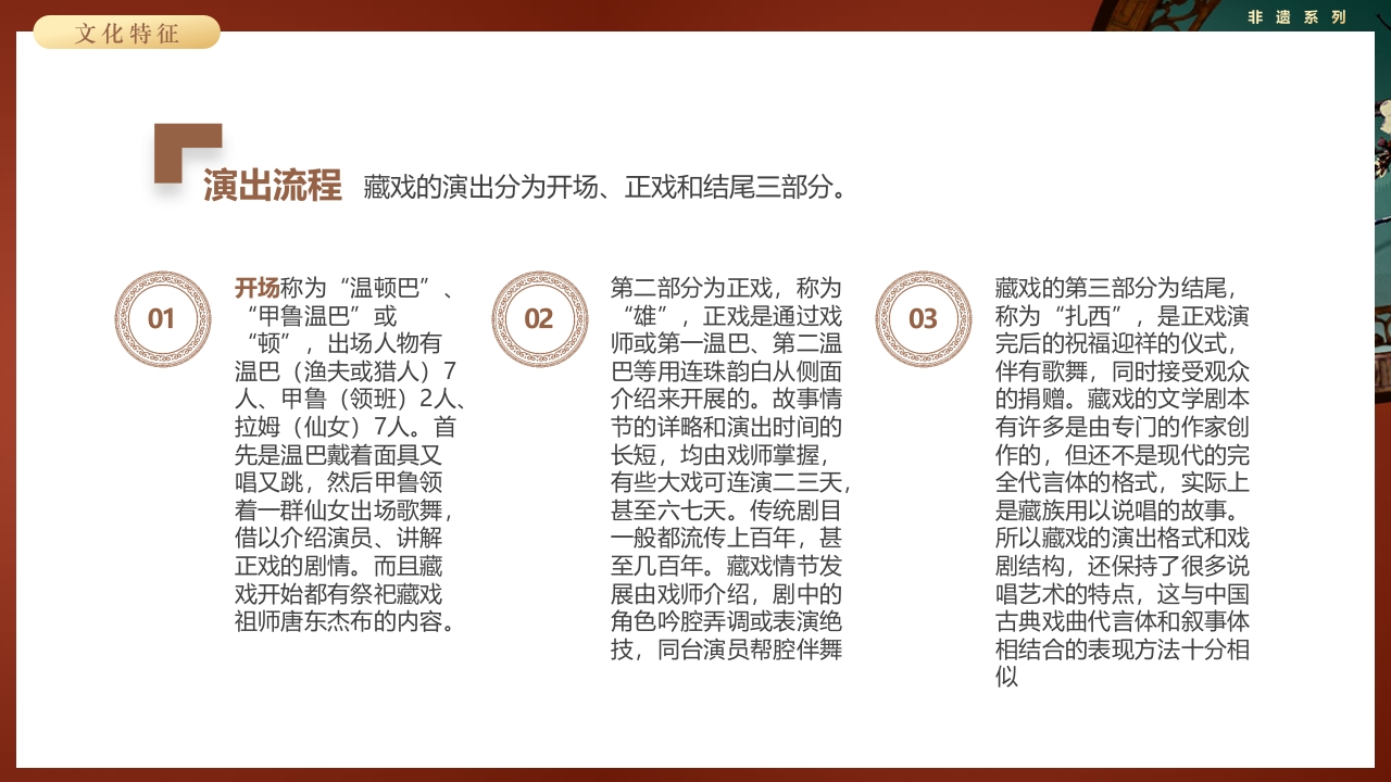 复古风非遗系列之藏戏PPT课件16