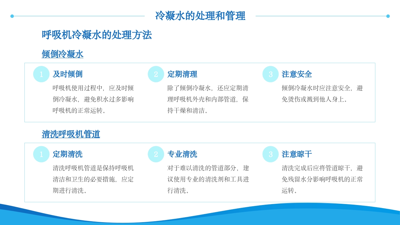 呼吸机冷凝水的管理医护人员培训PPT课件13