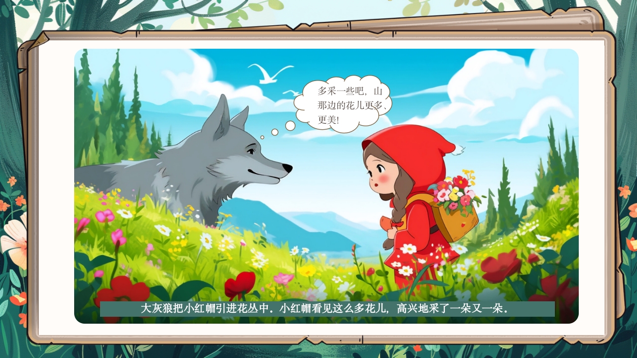 《小红帽》绘本故事PPT课件5