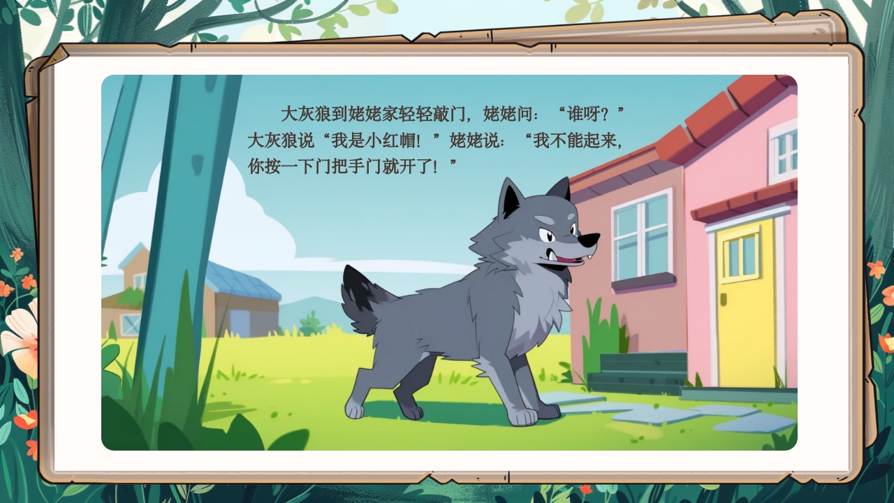 《小红帽》绘本故事PPT课件6